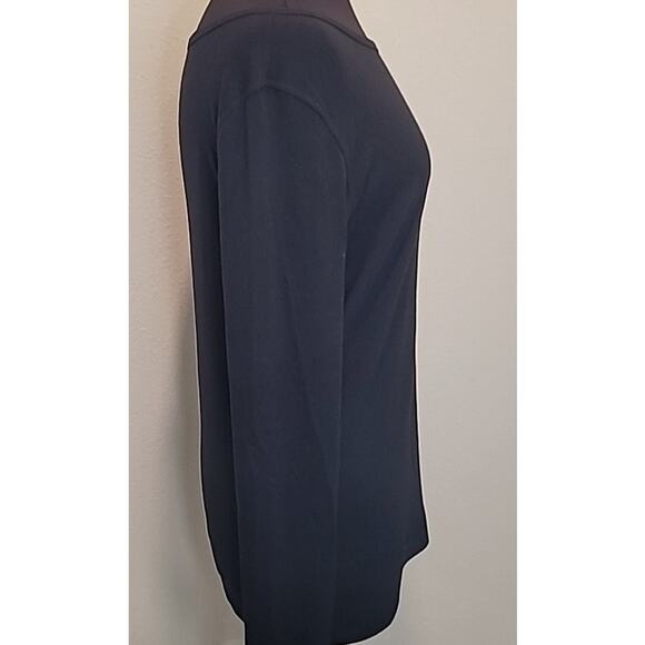 Premise Studio Black Boat Neck Long Sleeve Blouse NWT Women’s Size L - Picture 4 of 8